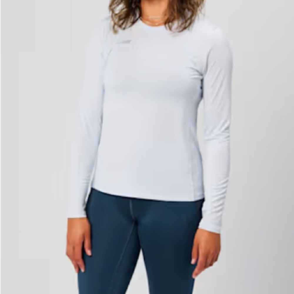 Altra Women's Long Sleeve Performance Tee in Light Blue